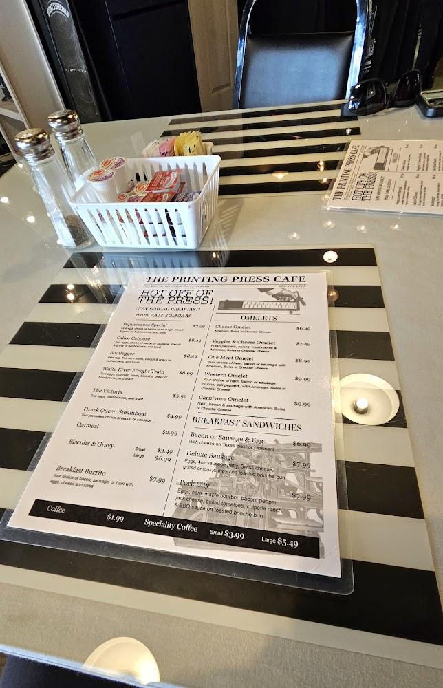 Printing Press Cafe Menu image 4